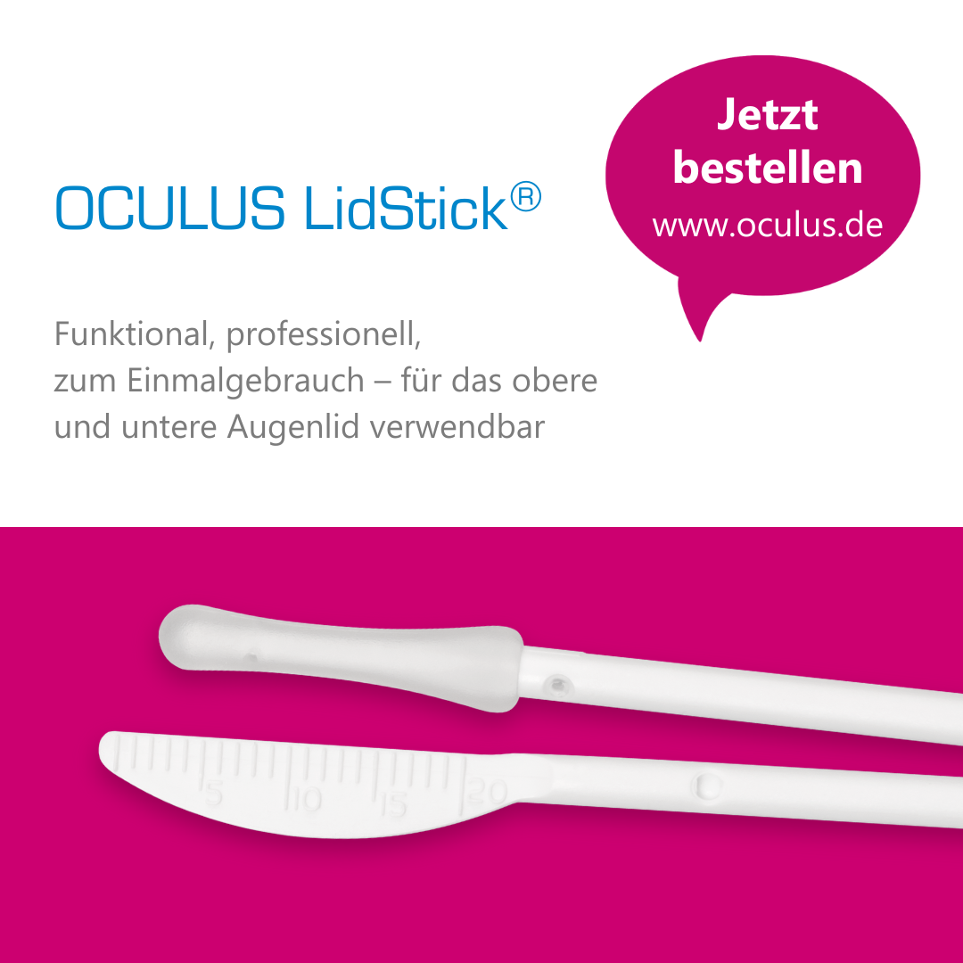 Anzeigenbild OCULUS LidStick - jetzt bestellen www.oculus.de