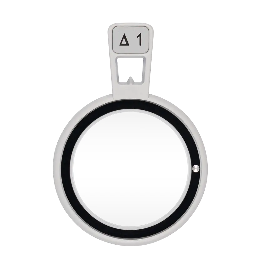Clear indication of the base position of prism tls trial lenses