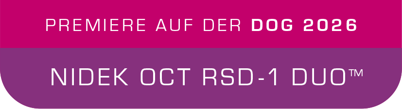 Premiere auf der DOG 2026 - NIDEK OCT RSD-1 DUO™